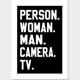 Person Woman Man Camera Tv Trump Cognitive Test Great Memory Posters and Art